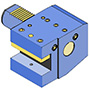 VDI40 FORM C2 AXIAL TURNING HOLDER H=25 mm BORING BAR ID=25 mm L=75 mm